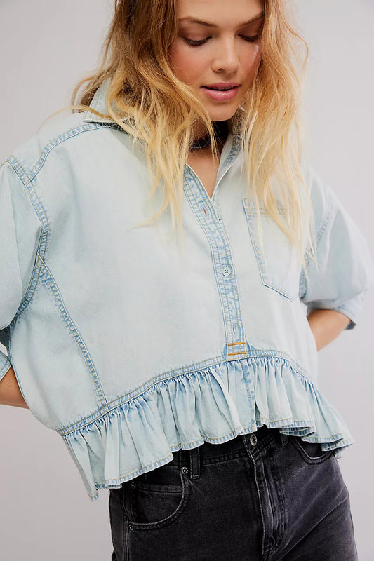 Free People Bailey Denim Shirt