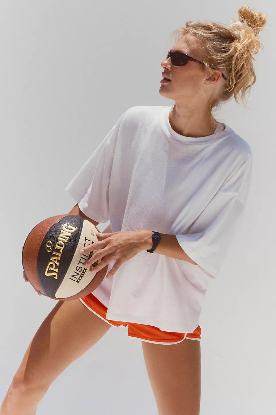 Free People White Tackle Tee