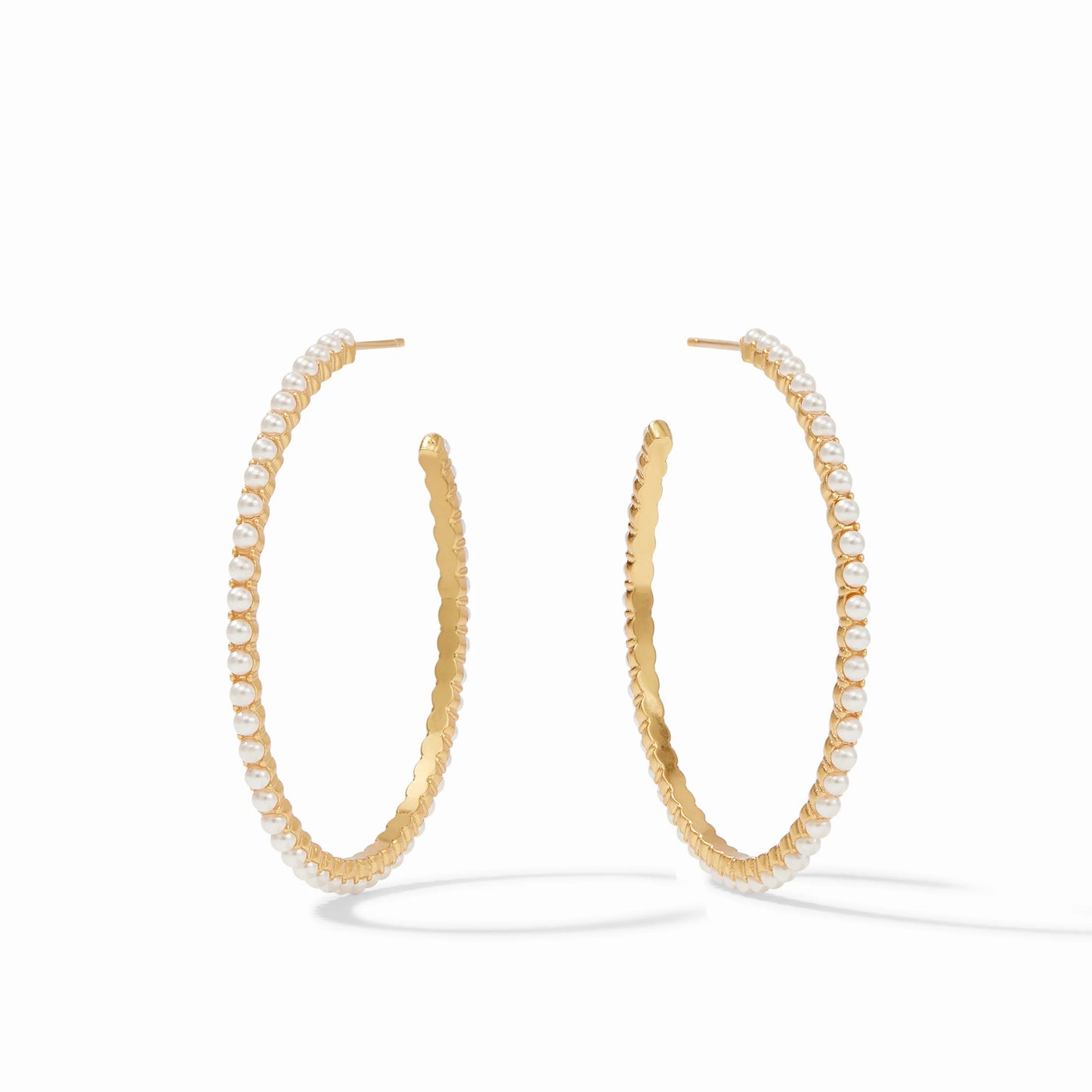 Juliet Hoop Pearl Earrings- JV