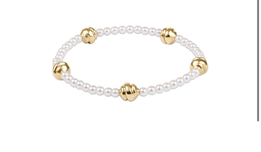 Enewton-Admire Small Gold 3mm Pearl bracelet