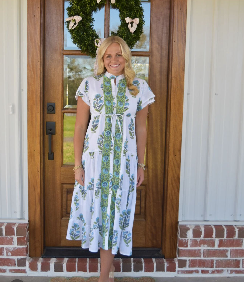 Magnolia Flutter Dahlia Dress