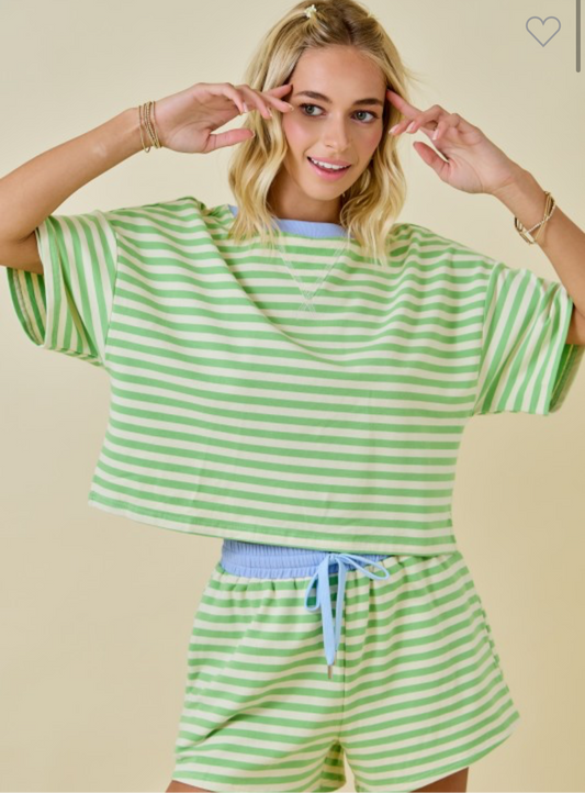 Striped Hayden Short Set