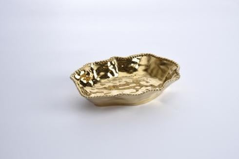 Gold Pampa Bay Serving Bowl CER1136