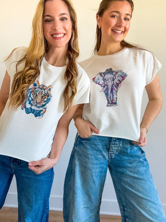 Elephant Watercolor Tee