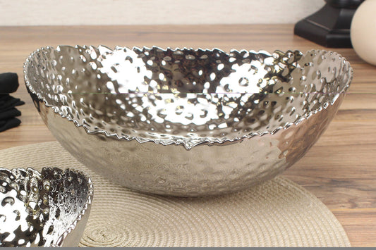 Large Oval Bowl Silver CER2018