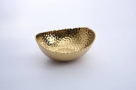 Large Oval Bowl Gold Pampa Bay CER2018G