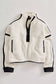 Free People Mountain High Half Zip Fleece White Black Pullover