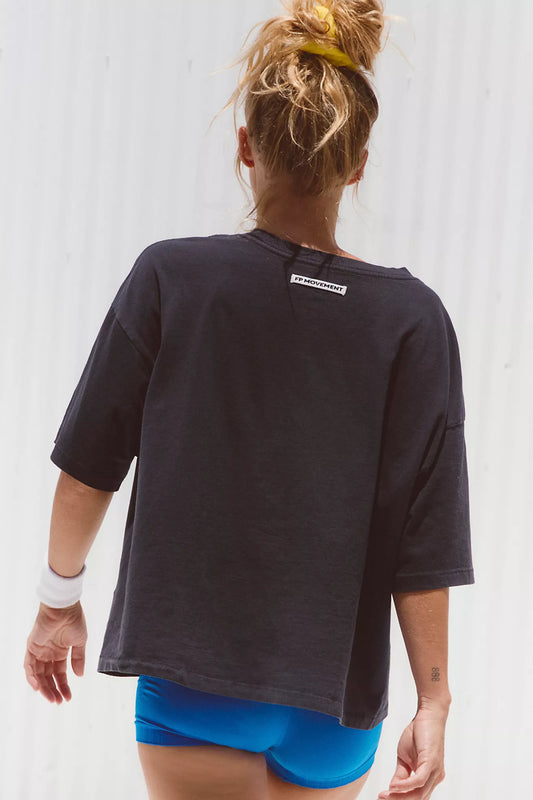 Free People Black Tee