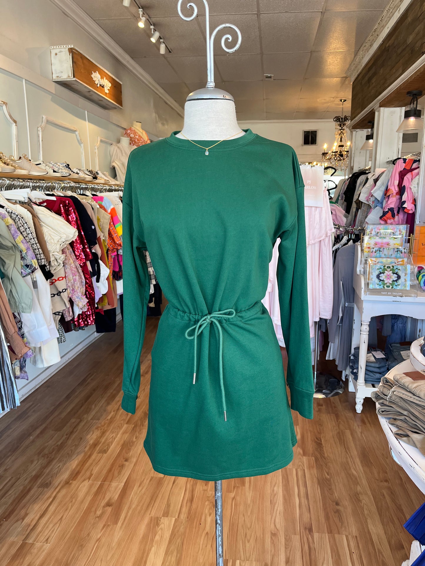 Hunter Green Sweater Dress