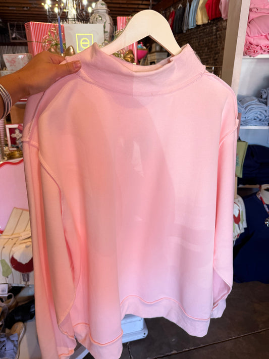Pink Mockneck