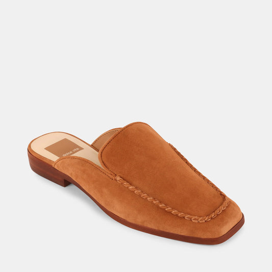 Bradly Brown Suede Mules