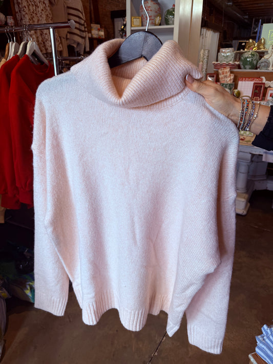 Pink Turtle Neck Sweater