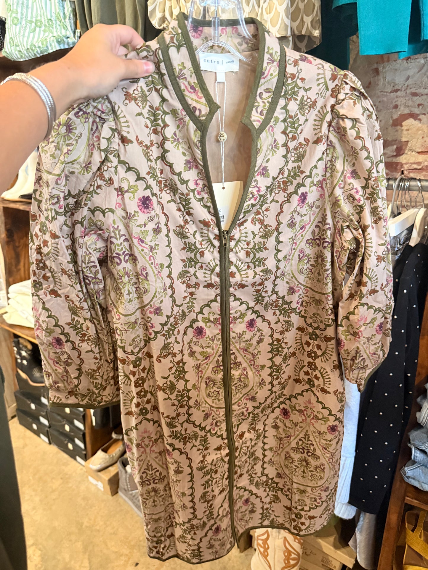 Holiday Floral Mini Dress