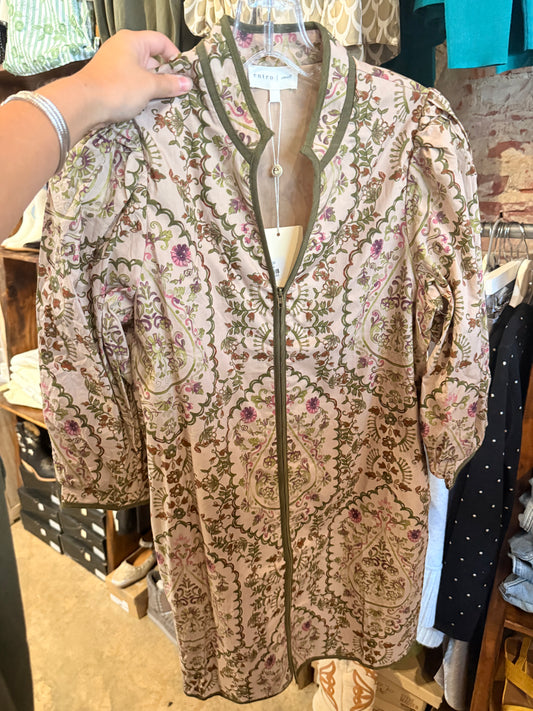Holiday Floral Mini Dress