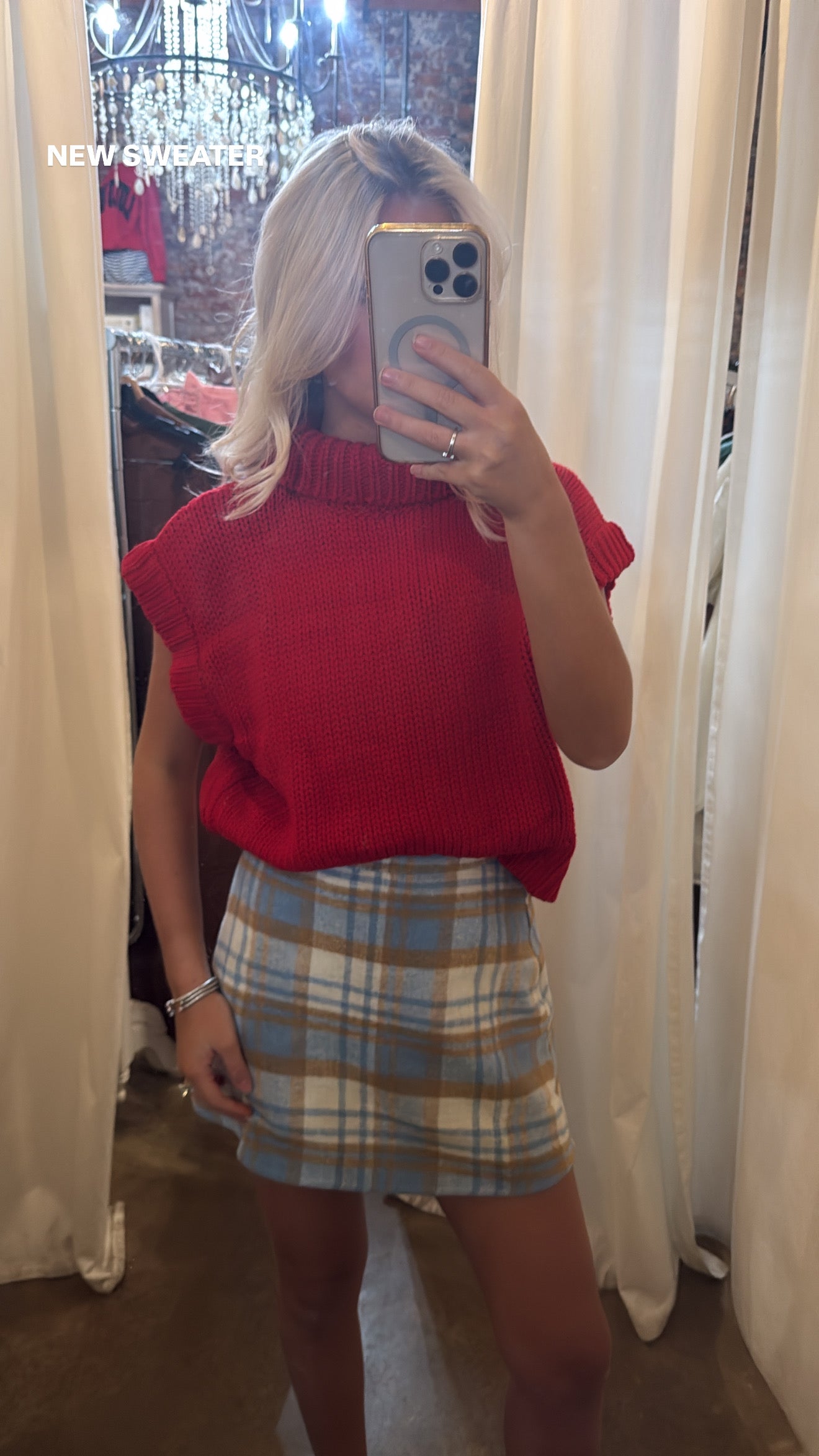 Red Turtle Neck Sweater