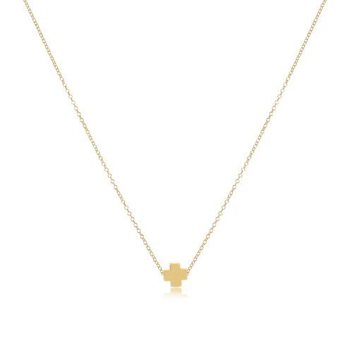 ENEWTON DESIGN ED N16GSCGLD 16" NECKLACE GOLD - SIGNATURE CROSS GOLD