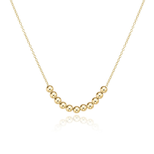 16" necklace gold - classic beaded bliss