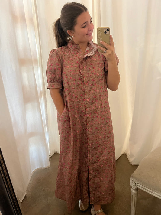 Claire Floral Midi Dress