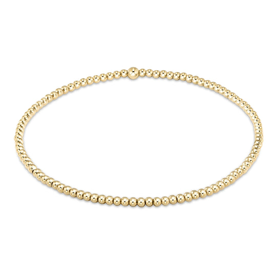 egirl classic gold 2mm bead bracelet