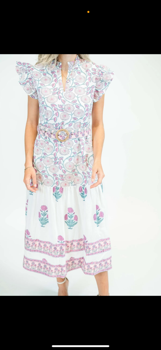 Victoria Dunn Joelle Midi Dress