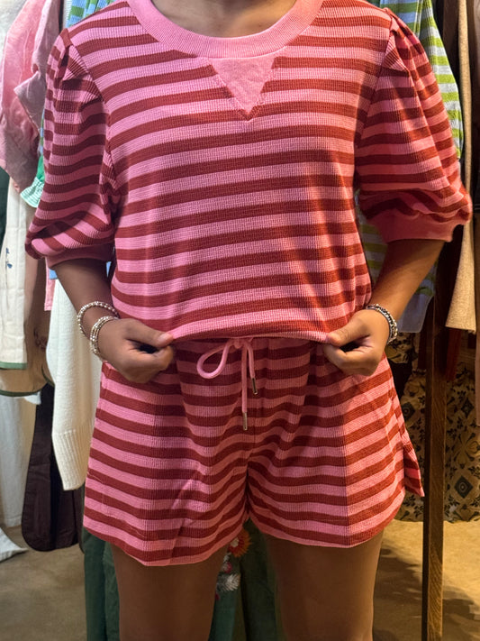Striped Set Berry and Pink
