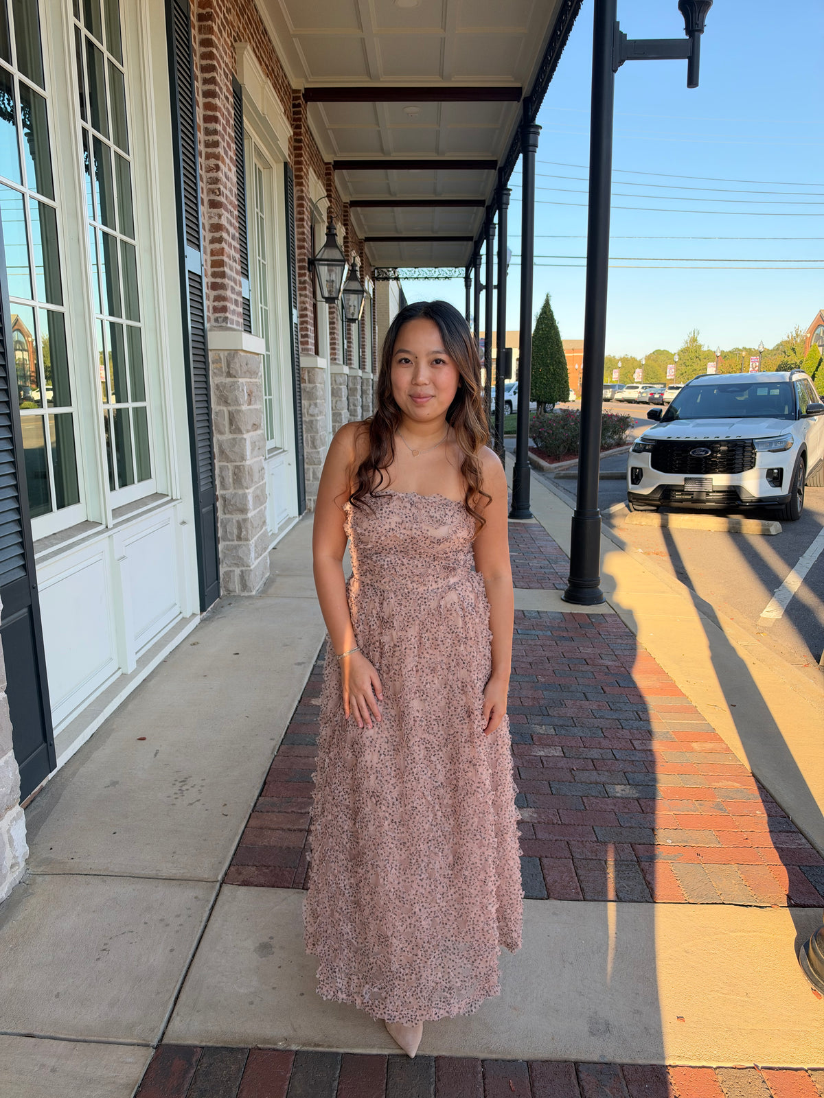 Blush Murmur Midi Dress