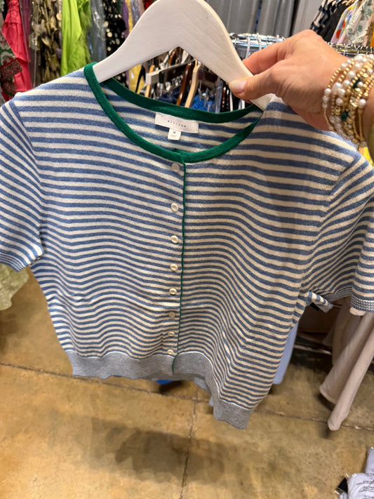 Ivory-Green Sweater