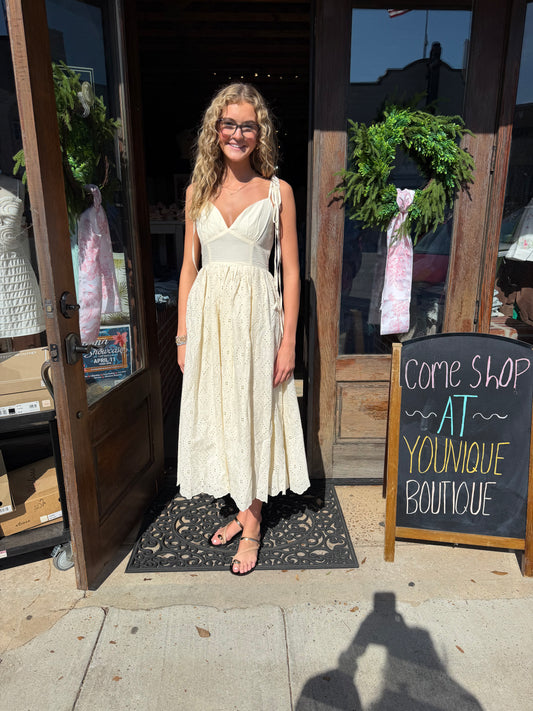 lvory Eyelet Dress