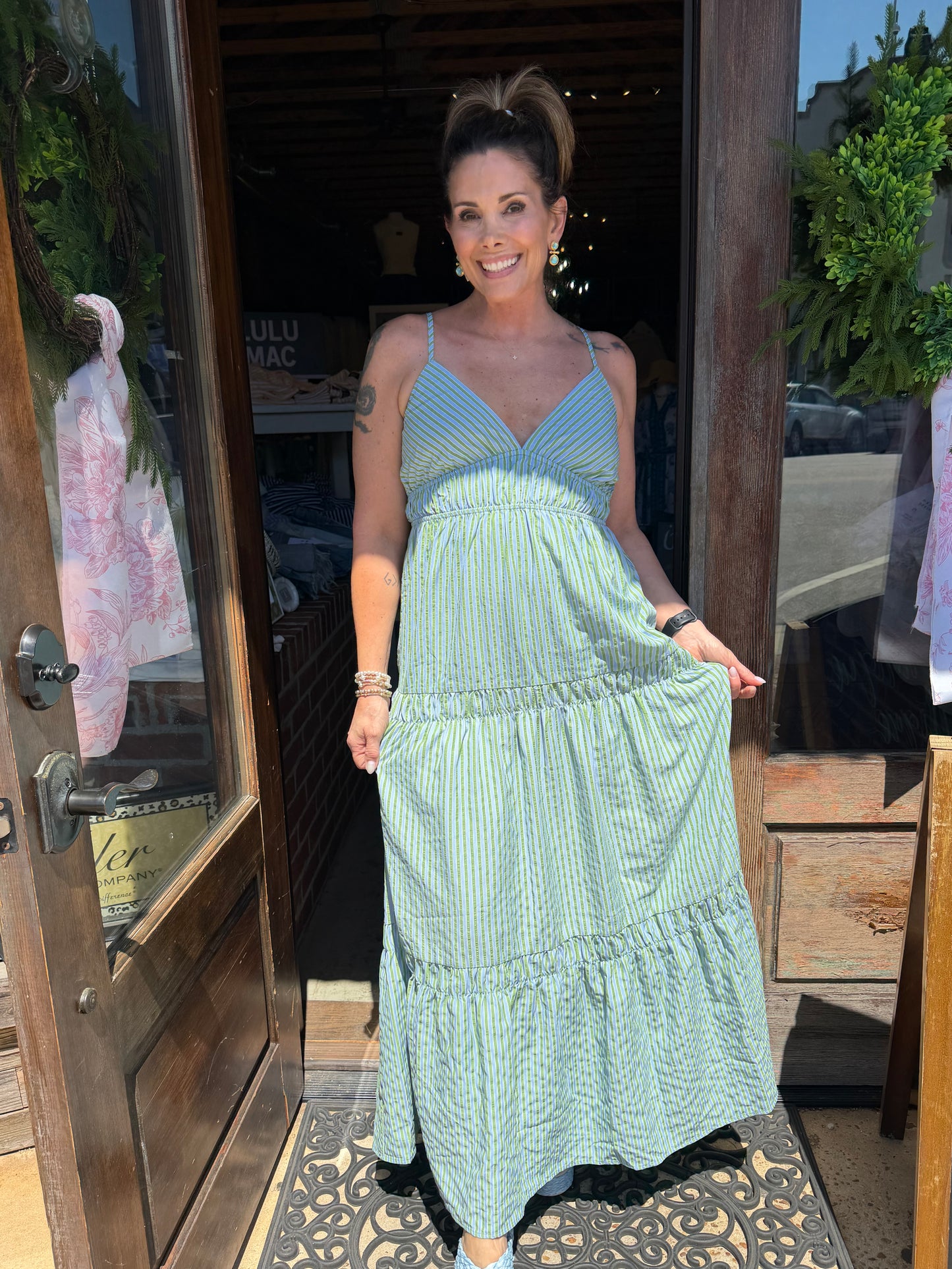Green and Blue Maxi