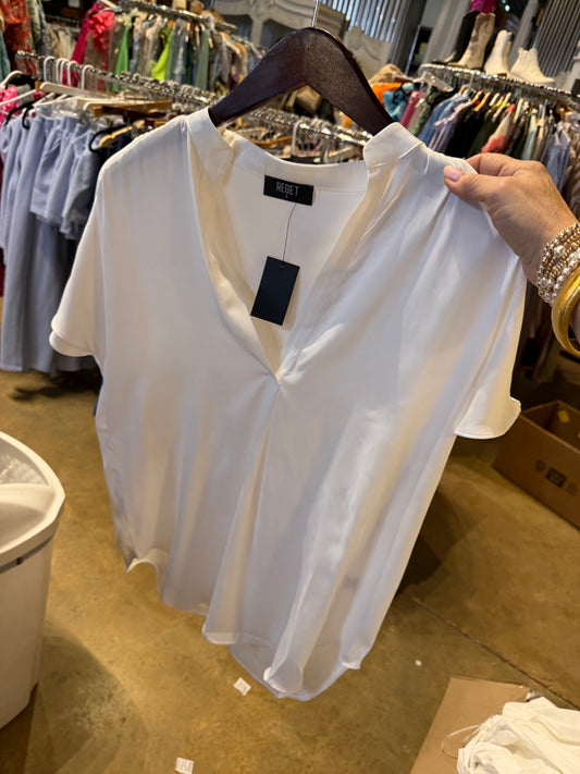 White Silk Blouse