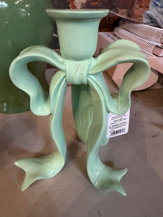 Large Bow Candle Holder
