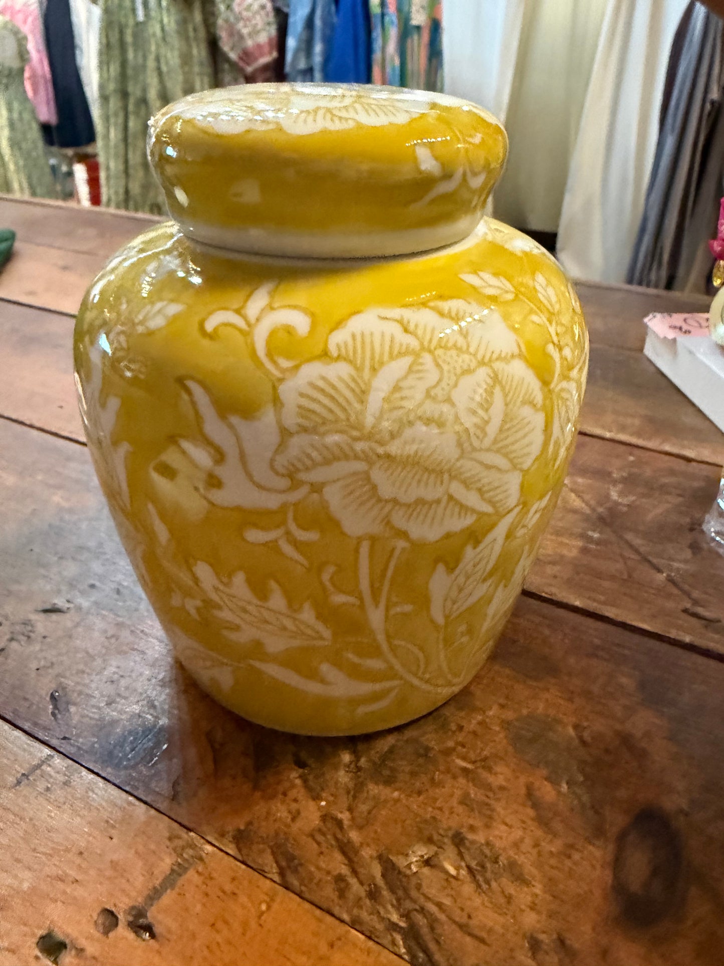 Yellow Ginger Jar
