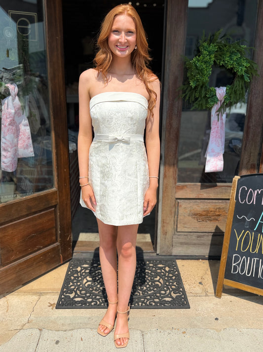 Ivory Strapless Dress