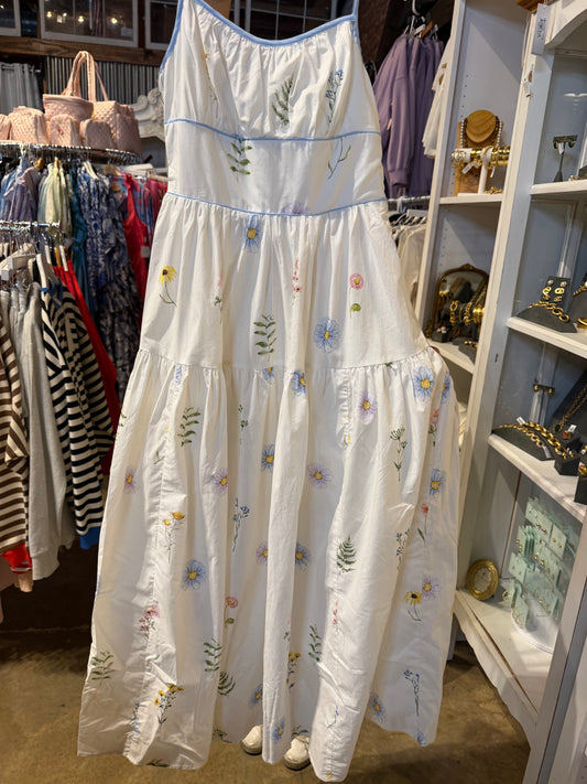 White floral Sun Dress