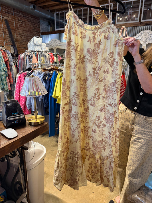 Pale Yellow Maxi Dress