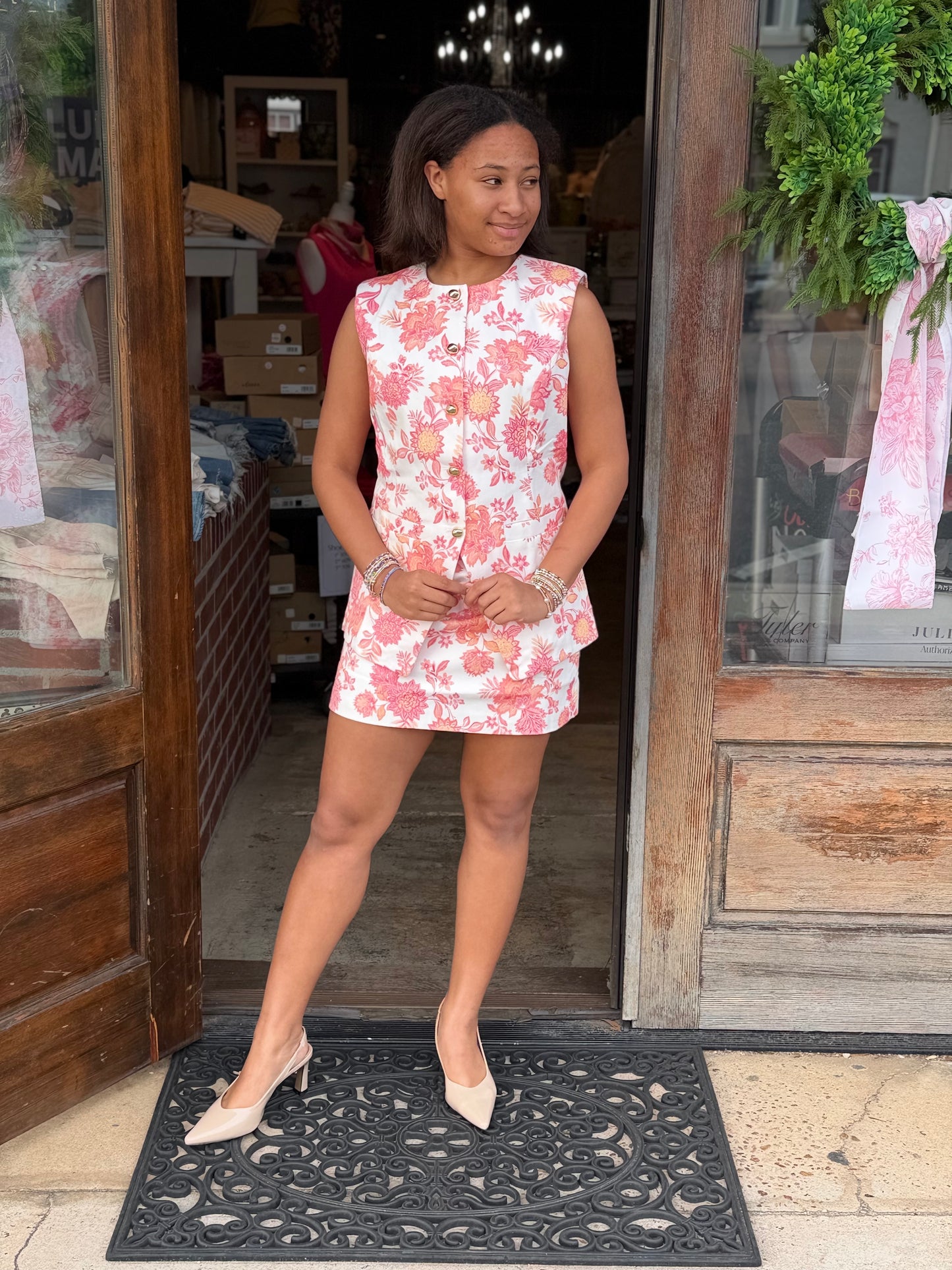 Botanical Garden Vest 2-piece Set