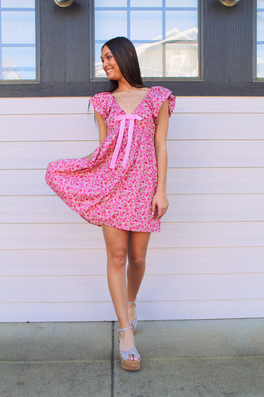Lorelei Pink Floral Dress