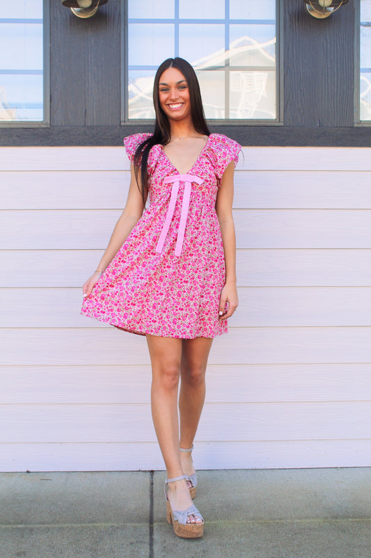 Lorelei Pink Floral Dress