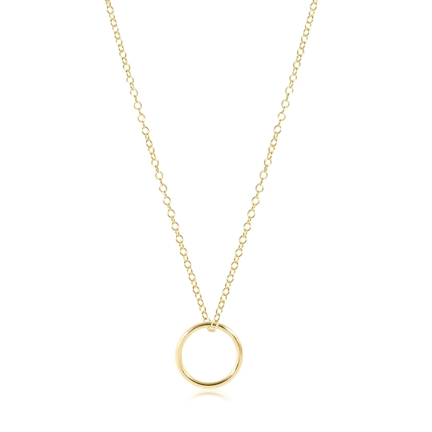 Egirl 14in Necklace Gold Halo Gold Charm