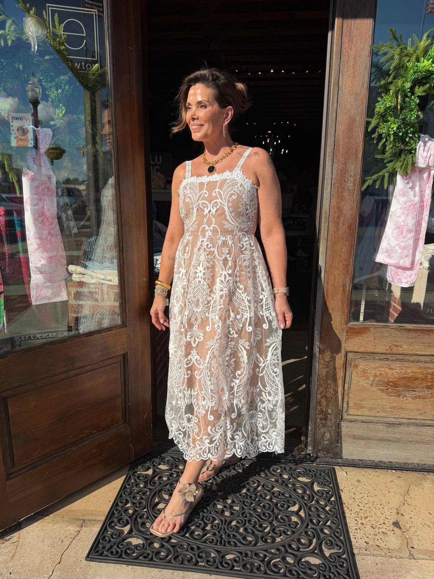 Lace Two Tone Dress