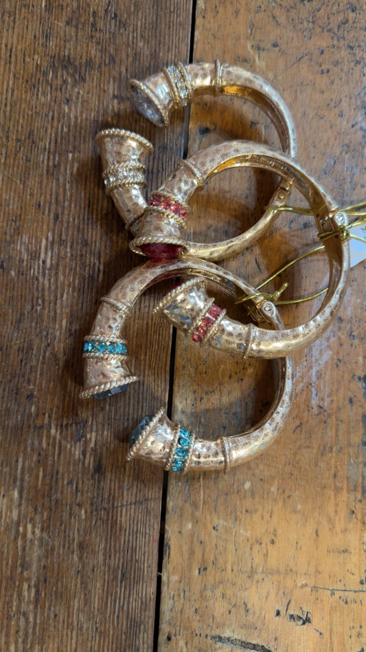 Gold Crystal Cuff