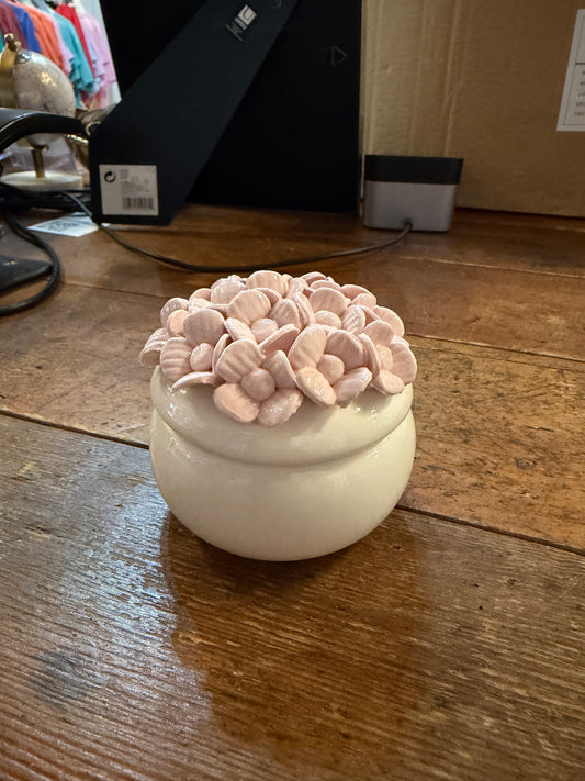 Hydrangea Trinket Jar