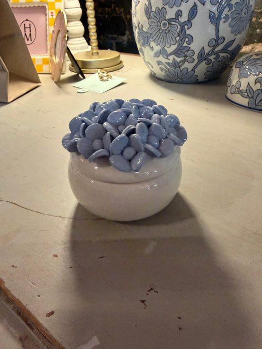 Hydrangea Trinket Jar