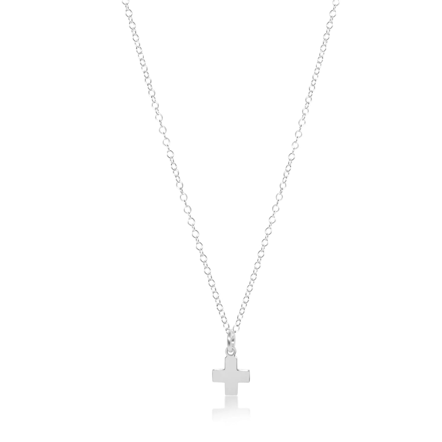 16* Necklace Sterling - Signature Cross Sterling Charm