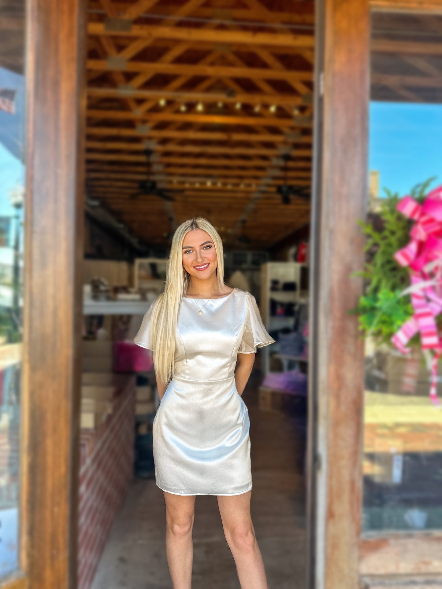 Ivory Silk Dress
