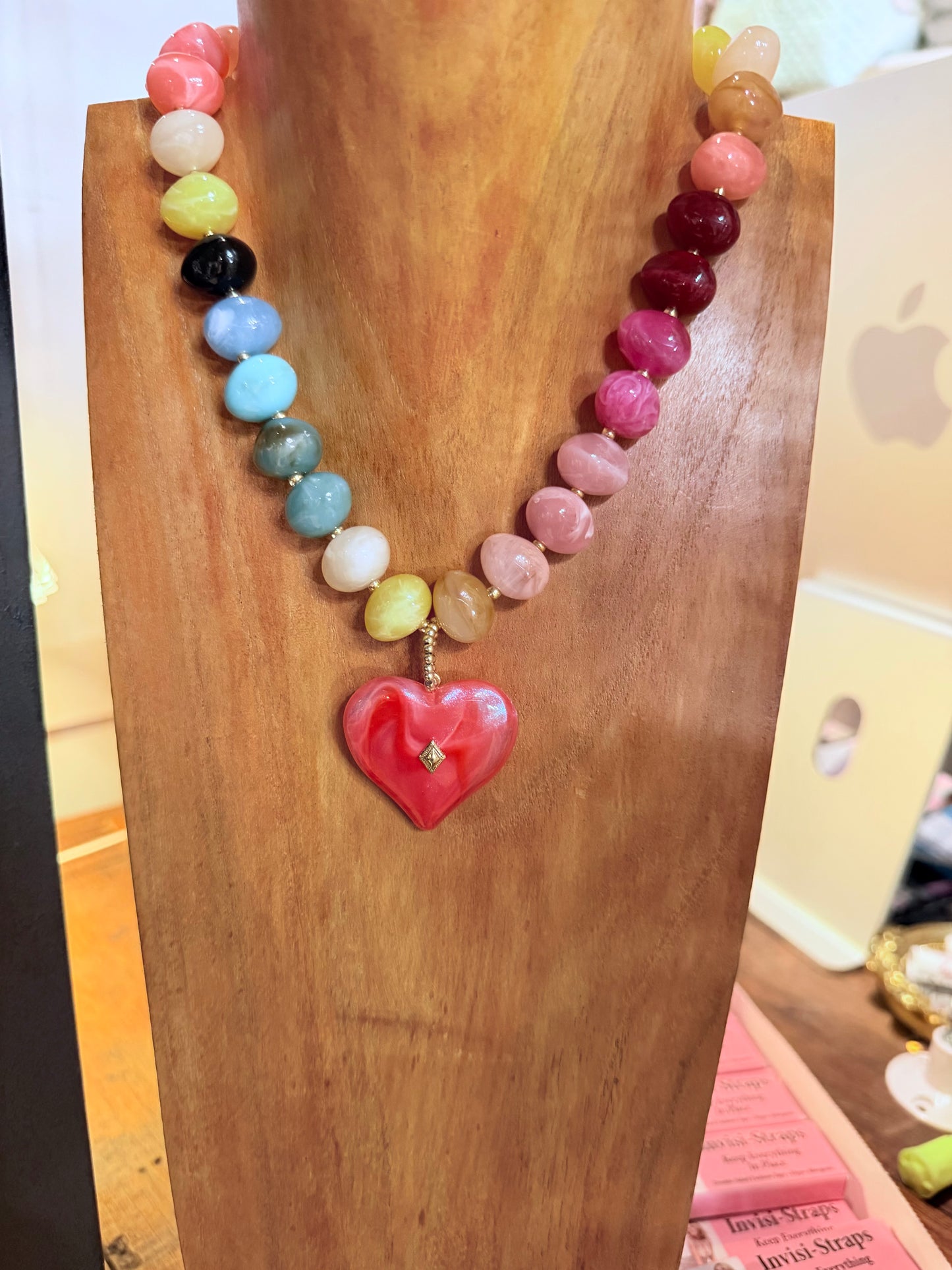 Beaded Heart Necklace