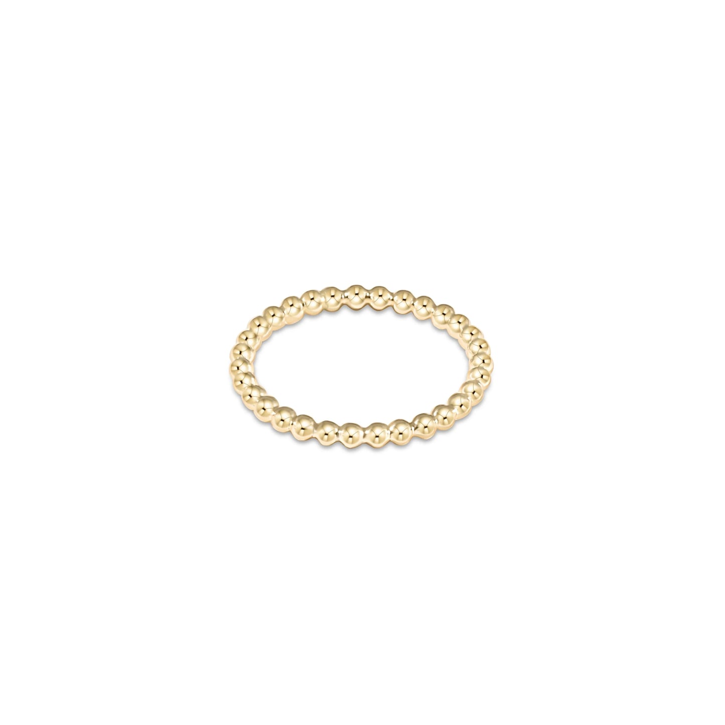 Classic Gold 1.5mm Bead Ring