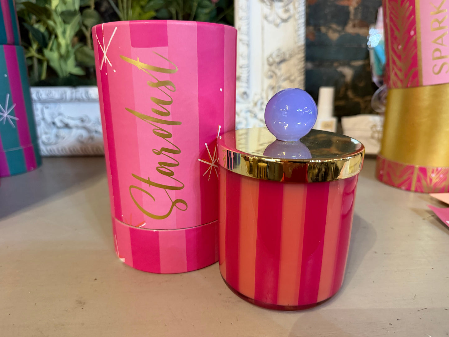 CANDLE COUTURIER, DEMI BALLERINA STRIPE SCENTED CANDLE