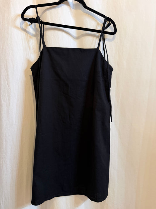 Linen Black Mini Dress