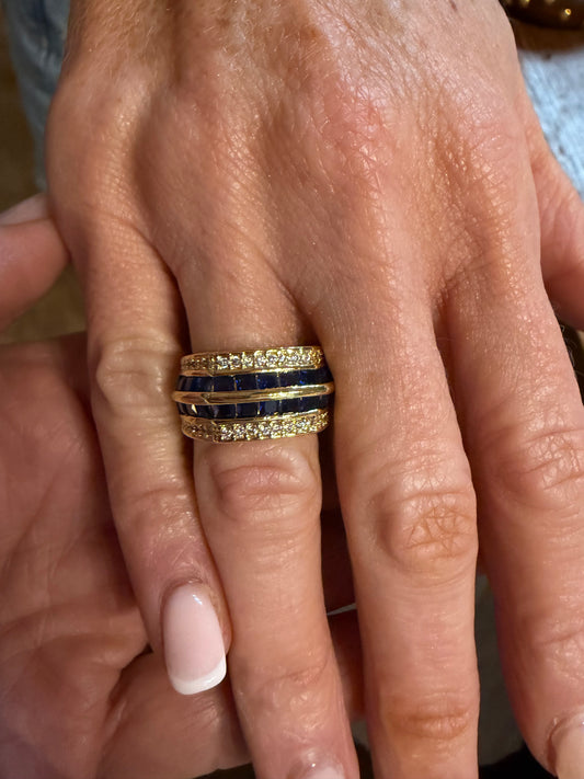 Royal Blue CZ Ring